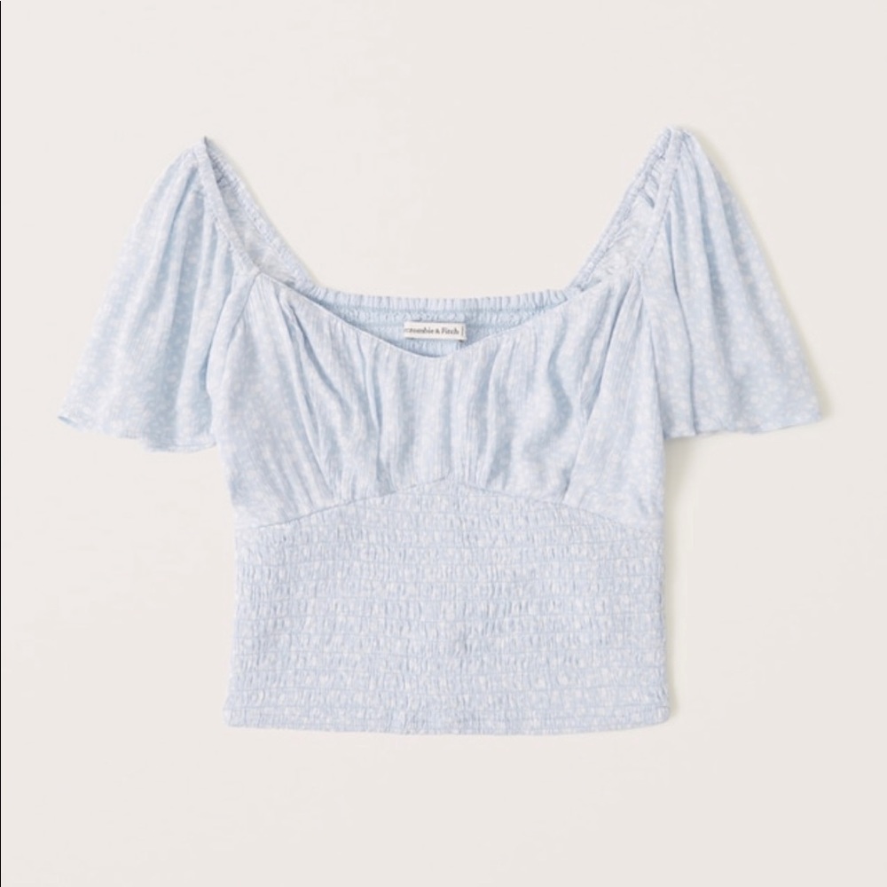 Abercrombie Ruched Smocked Waist Top